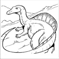 Раскраски с динозаврами - Рокси
