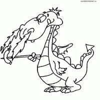 Раскраски с драконами - пиикник