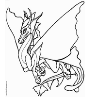 Раскраски с драконами - крылья