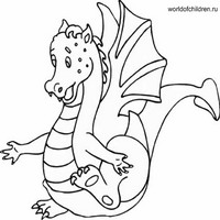 Раскраски с драконами - детский