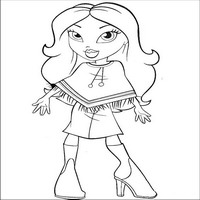 Раскраски с малышками Братц (Bratz) - ссаподки