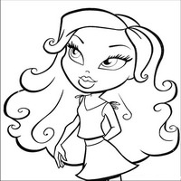 Раскраски с малышками Братц (Bratz) - мечтательность