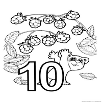 Раскраски с цифрами - 10