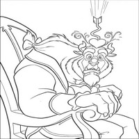 Раскраски с героями из мультфильма Красавица и Чудовище (Beauty and the Beast) - любовь