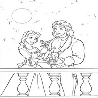 Раскраски с героями из мультфильма Красавица и Чудовище (Beauty and the Beast) - принц