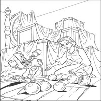 Раскраски с героями из мультфильма Красавица и Чудовище (Beauty and the Beast) - кладовая