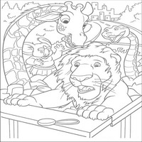 Раскраски с героями из мультфильма Большое путешествие (The Wild) - разговор