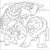 Раскраски с героями из мультфильма Большое путешествие (The Wild) - совет