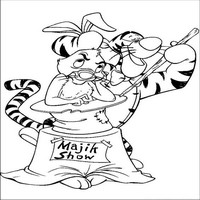 Раскраски с героями из мультфильма Винни-Пух (Winnie-the-Pooh) - фокус
