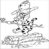 Раскраски с героями из мультфильма Винни-Пух (Winnie-the-Pooh) - номер