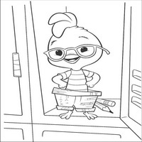 Раскраски с героями из мультфильма Цыпленок Цыпа (Chicken Little) - штанишки