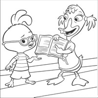 Раскраски с героями из мультфильма Цыпленок Цыпа (Chicken Little) - книга