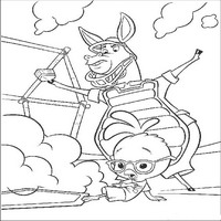 Раскраски с героями из мультфильма Цыпленок Цыпа (Chicken Little) - игра