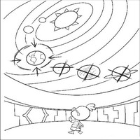 Раскраски с героями из мультфильма Цыпленок Цыпа (Chicken Little) - план