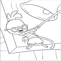 Раскраски с героями из мультфильма Цыпленок Цыпа (Chicken Little) - колокольный бой