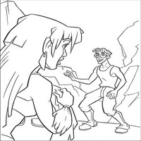 Раскраски с героями из мультфильма Атлантида (Atlantis) - встреча
