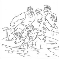 Раскраски с героями из мультфильма Атлантида (Atlantis) - иди сюда