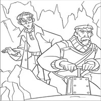 Раскраски с героями из мультфильма Атлантида (Atlantis) - пуск