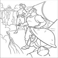 Раскраски с героями из мультфильма Атлантида (Atlantis) - ожидание