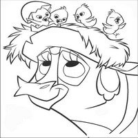 Раскраски с героями из мультфильма Не бей копытом (Home on the Range) - гнездо