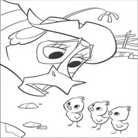 Раскраски с героями из мультфильма Не бей копытом (Home on the Range) - песня