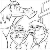 Раскраски с героями из мультфильма Не бей копытом (Home on the Range) - недовольство