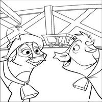 Раскраски с героями из мультфильма Не бей копытом (Home on the Range) - задумка