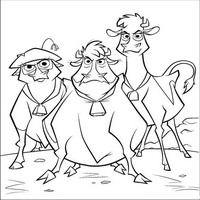 Раскраски с героями из мультфильма Не бей копытом (Home on the Range) - злость
