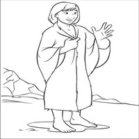 Раскраски с героями из мультфильма Братец медвежонок (Brother Bear) - в одеяле