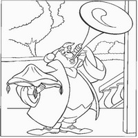 Раскраски с героями из мультфильма Золушка (Cinderella) - глашатый