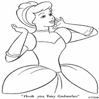 Раскраски с героями из мультфильма Золушка (Cinderella) - Золушка зовёт принца