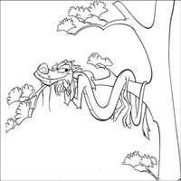 Раскраски с героями из мультфильма Мулан (Mulan) - Мушу отдыхает на ветке