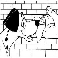Раскраски с героями из мультфильма 101 долматиец (101 Dalmatians) - счасливчик