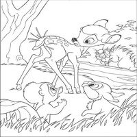 Раскраски с героями из мультфильма Бемби 2 (Bambi 2) - хвостик