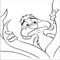 Раскраски с героями из мультфильма Король лев (The Lion King) - слёзы с траха