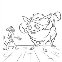 Раскраски с героями из мультфильма Король лев (The Lion King) - мы ваш ужин