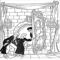 Раскраски с героями из фильмов о Гарри Поттере (Harry Potter) - вход в Гриффиндор
