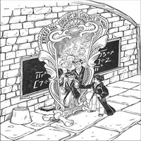 Раскраски с героями из фильмов о Гарри Поттере (Harry Potter) - Гарри у волшебного заркала