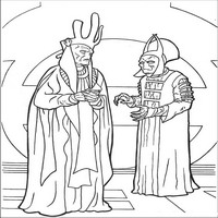 Раскраски с героями из саги Звездные войны (Star Wars) - торговая федерация
