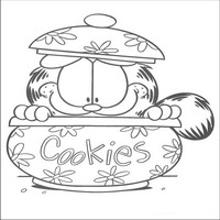 Раскраски с героями по мотивам фильма Гарфилд (Garfield) - готов