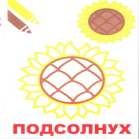 Раскраски для малышей - подсолнух