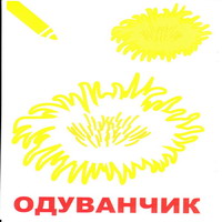 Раскраски для малышей - одуванчик