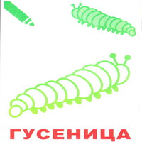 Раскраски для малышей - гусеница