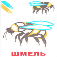 Раскраски для малышей - шмель