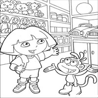 Раскраски с героями по мотивам историй про Даша-следопыт (Dora the Explorer) - магазин