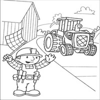 Раскраски с героями по мотивам историй про Боб-строитель (Bob the Builder) - старт