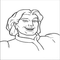 Раскраски с героями из мультфильмов Шрек (Shrek) - принц Чаминг