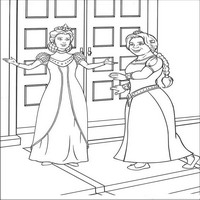 Раскраски с героями из мультфильмов Шрек (Shrek) - мама Феоны