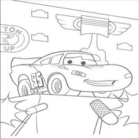 Раскраски с героями из мультфильмов Тачки (Cars) - Мак Куин фотки