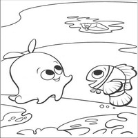 Раскраски с героями из мультфильма В поисках Немо (Finding Nemo) - одноклассница